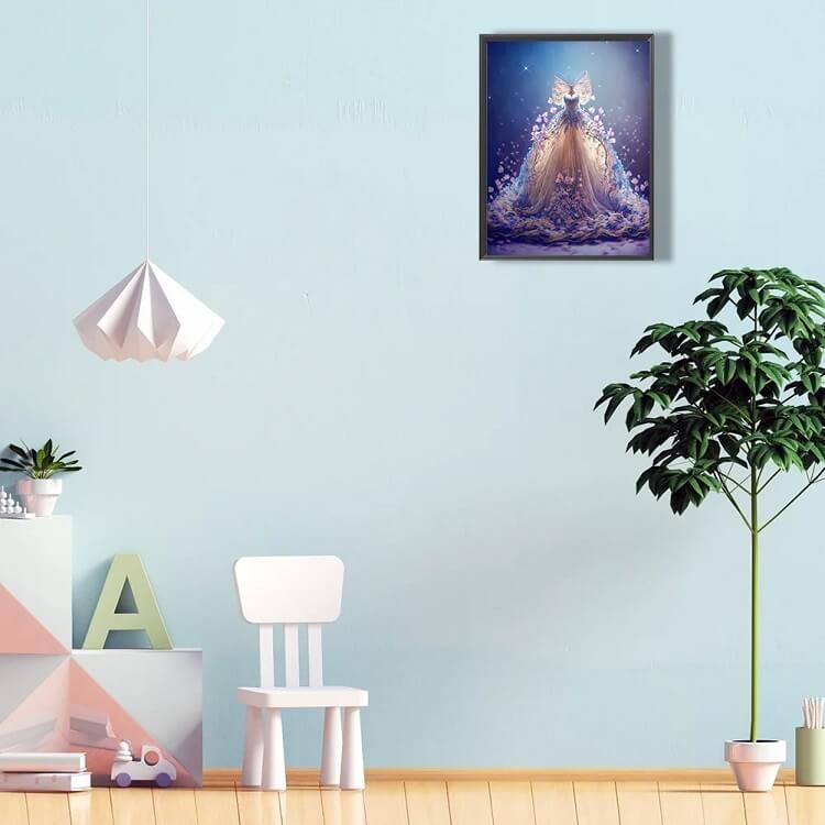 full drill diamond art kit with wedding dress pattern printed