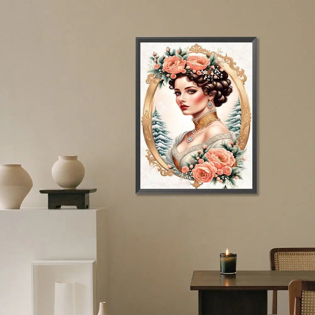 5D DIY Diamond Painting Kit - Full Round / Square - Noble Woman D