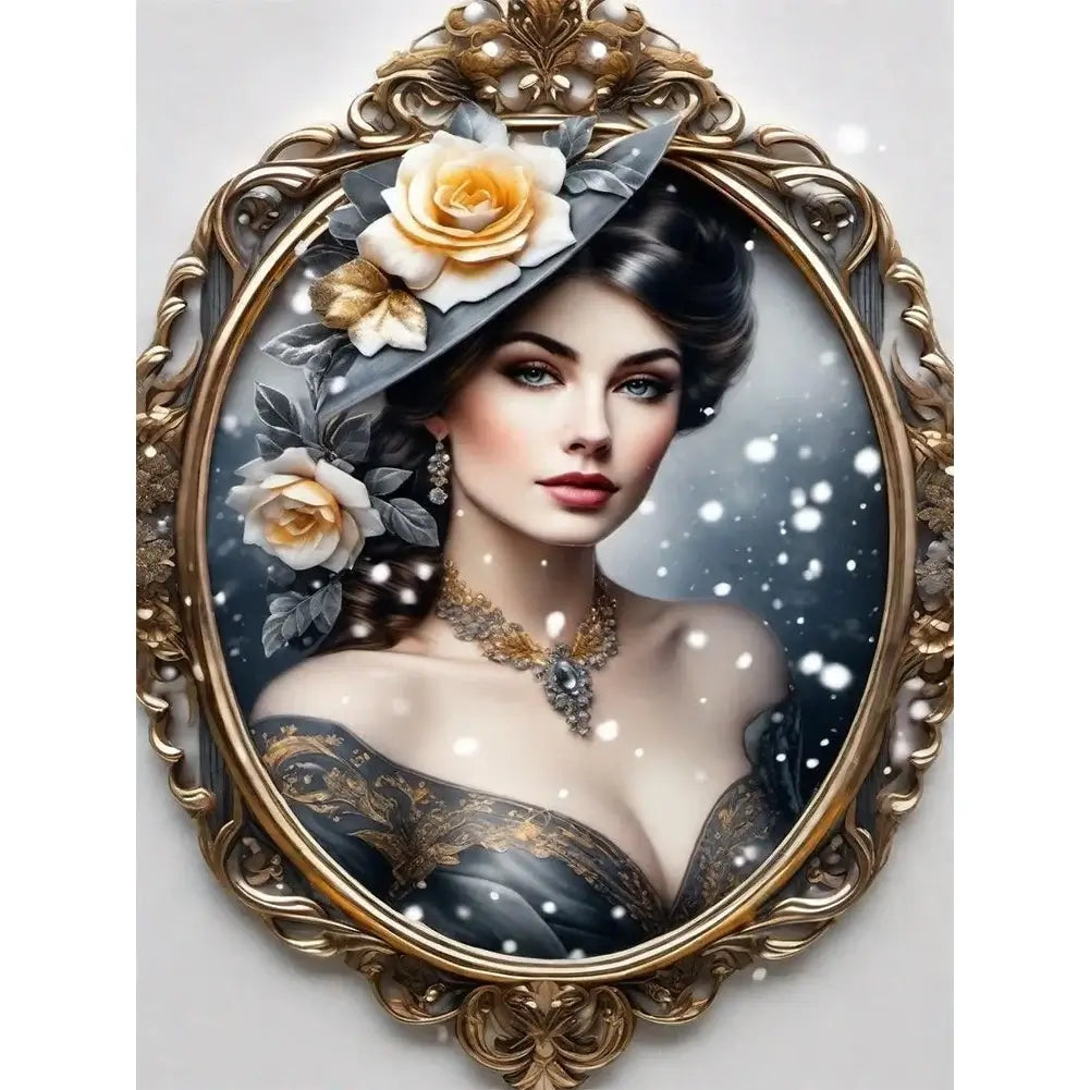 5D DIY Diamond Painting Kit - Full Round / Square - Noble Woman K