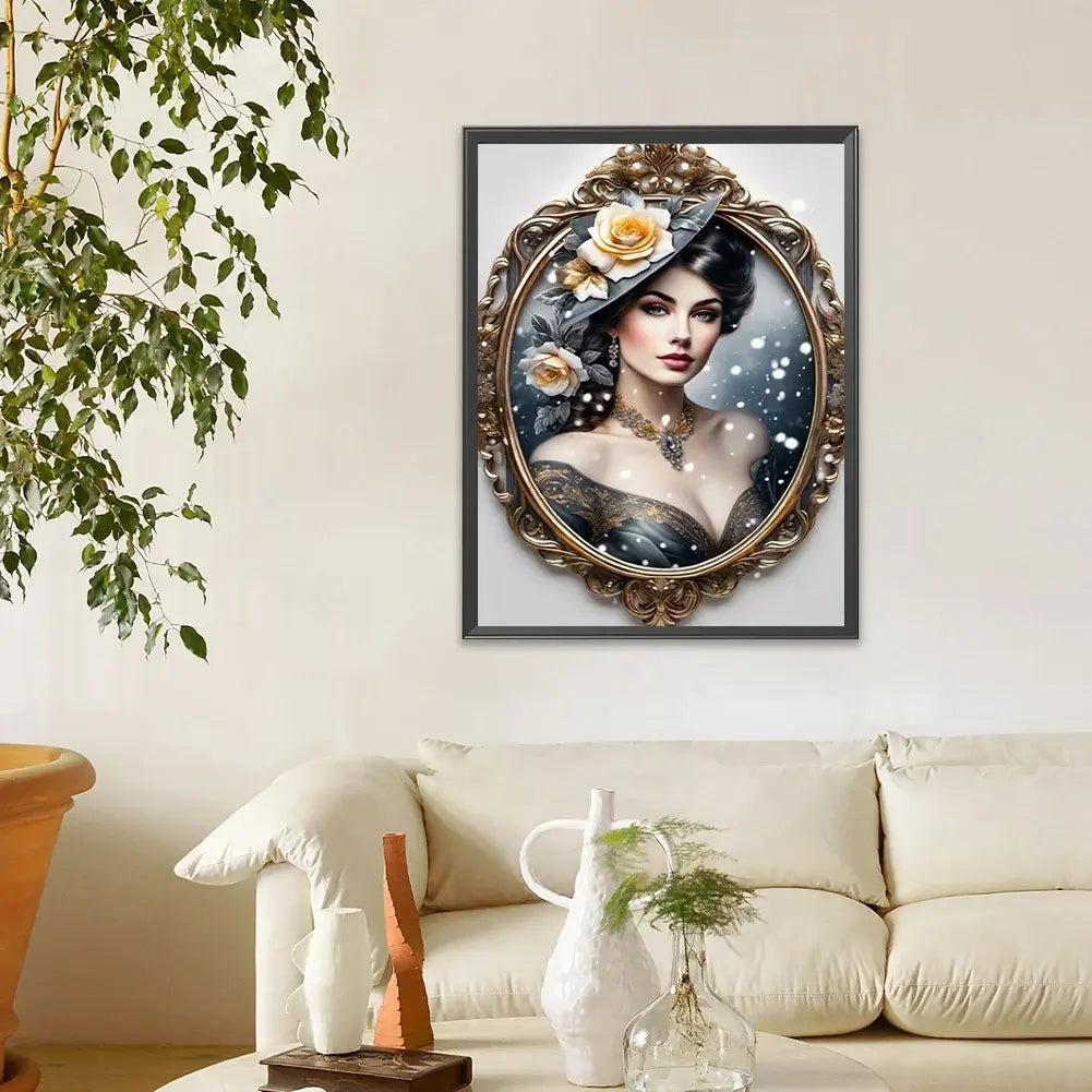 5D DIY Diamond Painting Kit - Full Round / Square - Noble Woman K