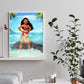 full round diamond painting Moana princess drawing effect