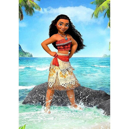 full round diamond painting Moana princess
