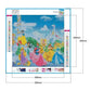canvas size of Disney princess party 5d diamond painting kit