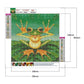 funny frog diamond painting canvas size