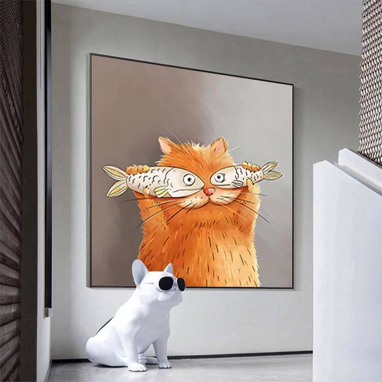 garfield cat 5d diy diamond painting full drill