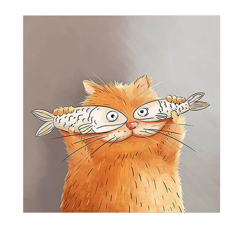 garfield cat diamond painting type1