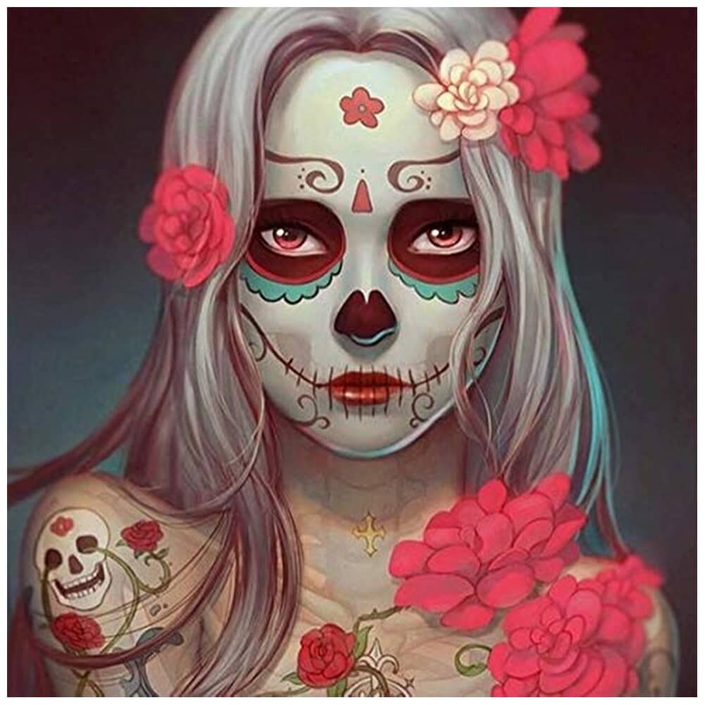 5D DIY Halloween Diamond Painting Kit - Full Round / Square - Ghost Girl