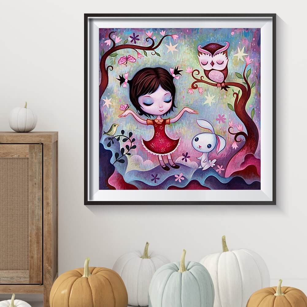 Girl and Animal 5D DIY Diamond Painting Kit