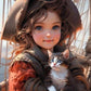 5D DIY Diamond Painting - Full Round / Square - Girl And Cat