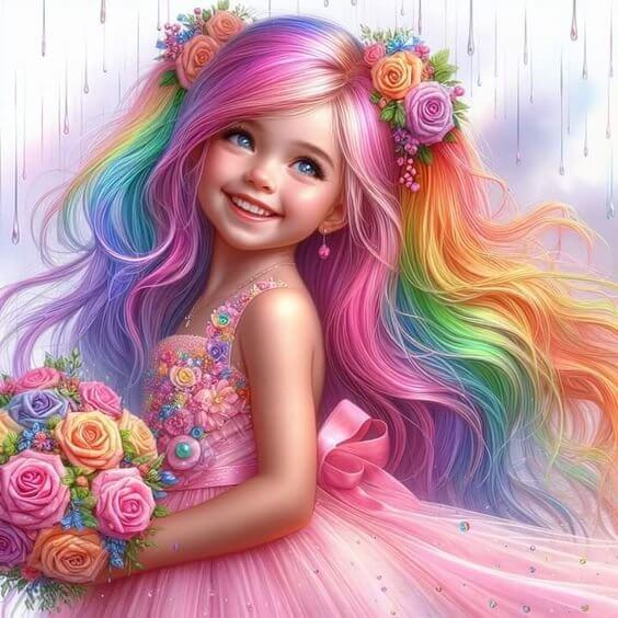 Happy Girl 5D DIY Diamond Painting 