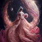 girl on moon diamond art
