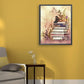 DIY Girl On Books Paint By Number Acrylic Oil Painting