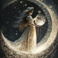 Girl On Moon 5D DIY Diamond Painting