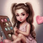 5D DIY Diamond Painting Kit - Full Round / Square - The Sweet Girl