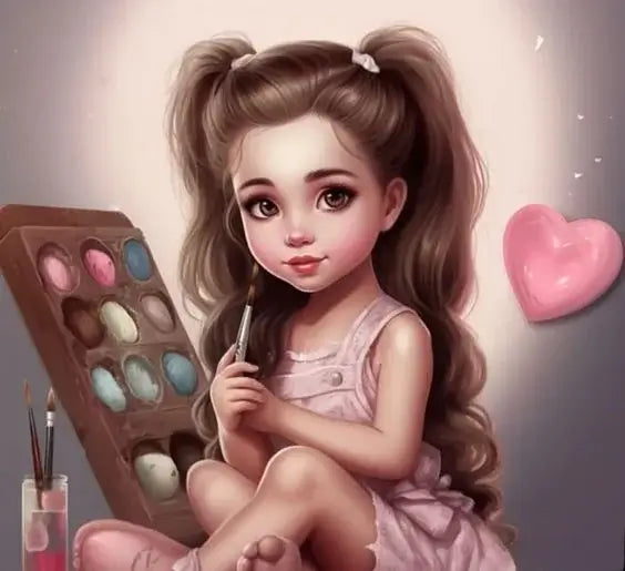 5D DIY Diamond Painting Kit - Full Round / Square - The Sweet Girl
