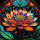 Glass Stained Lotus Diamond Painting