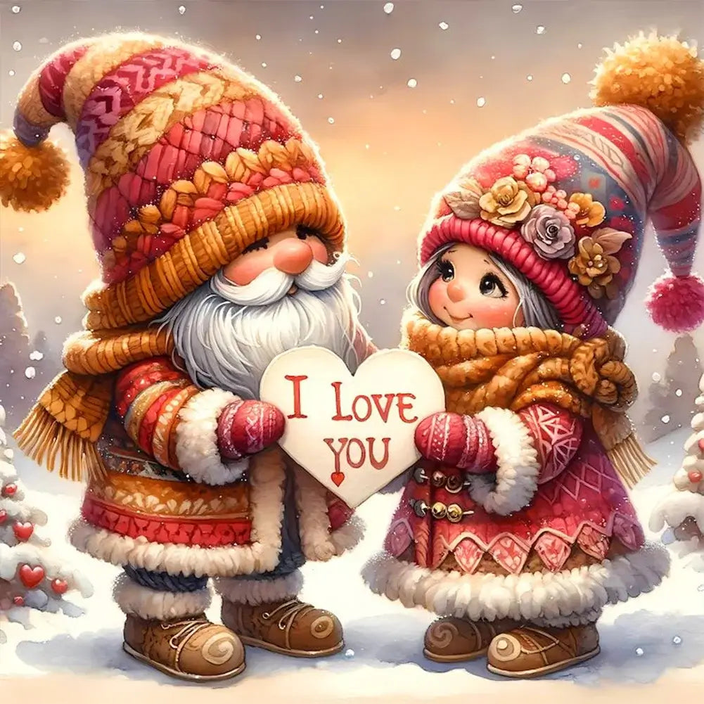 5D DIY Diamond Painting - Full Round / Square - Gnome Gobin Love