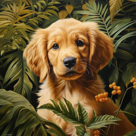 Golden Retriever Dog 5D DIY Diamond Painting Kit