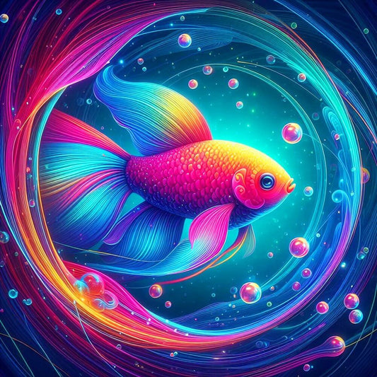 5D DIY Diamond Painting Kit - Full Round / Square - Goldfish