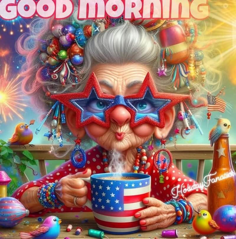 Good Morning Lady Diamond Painting Kit