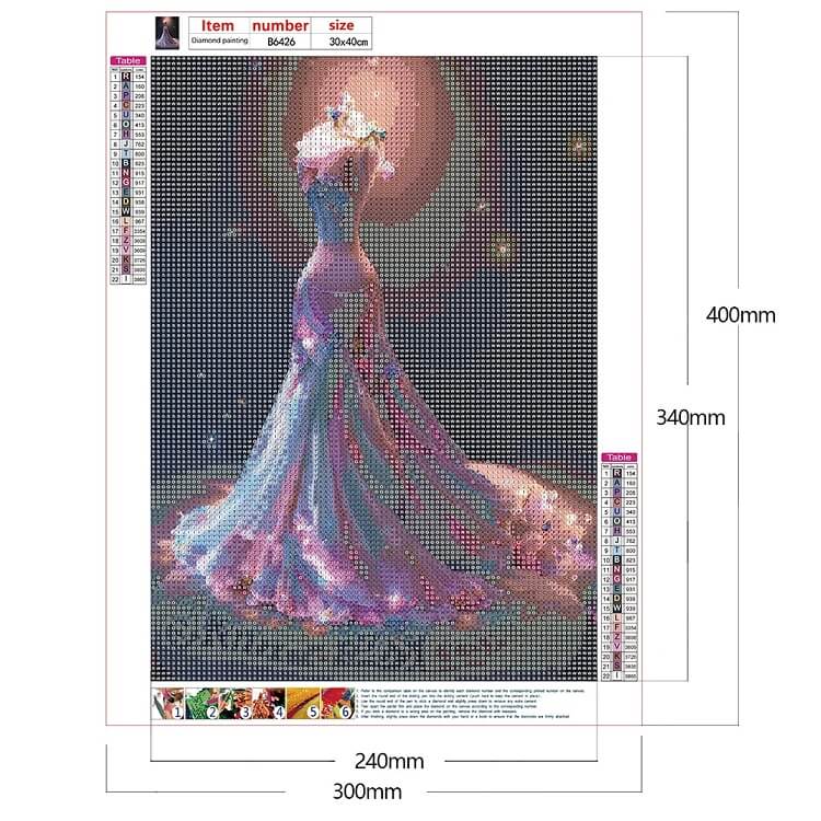 diy grace wedding dress 5d full drill diamond art kit