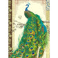 Green peacock diamond painting full round drill