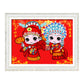 AB luxurious polyester cloth diamond Painting Kits | Groom And Bride