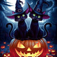 5D DIY Diamond Painting - Full Round / Square - Halloween Cats