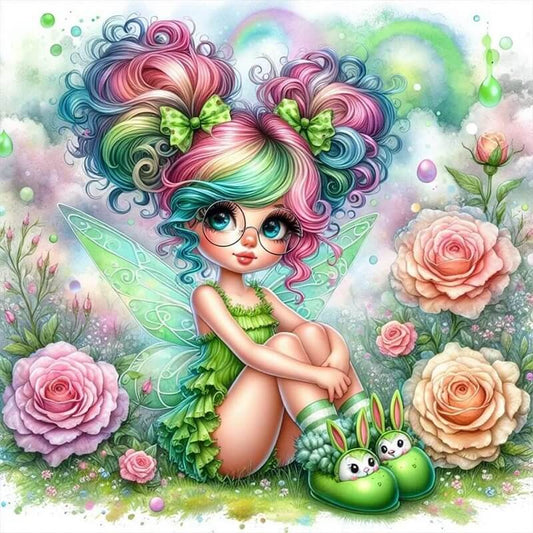 Cute Elf Girl diamond art kit