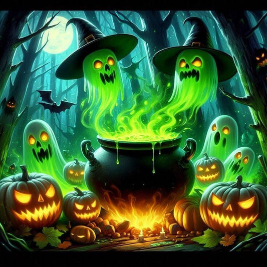 Halloween Pot Diamond Painting