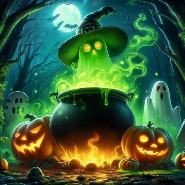 5D DIY Halloween Pot Diamond Painting