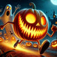 Halloween Running Pumpkin Diamond Painting
