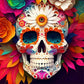 halloween skull diamond painting kit