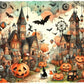 5D DIY Halloween Town Diamond Painting