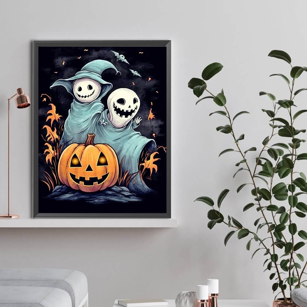 Halloween Two Ghost 5D DIY Diamond Painting Kit
