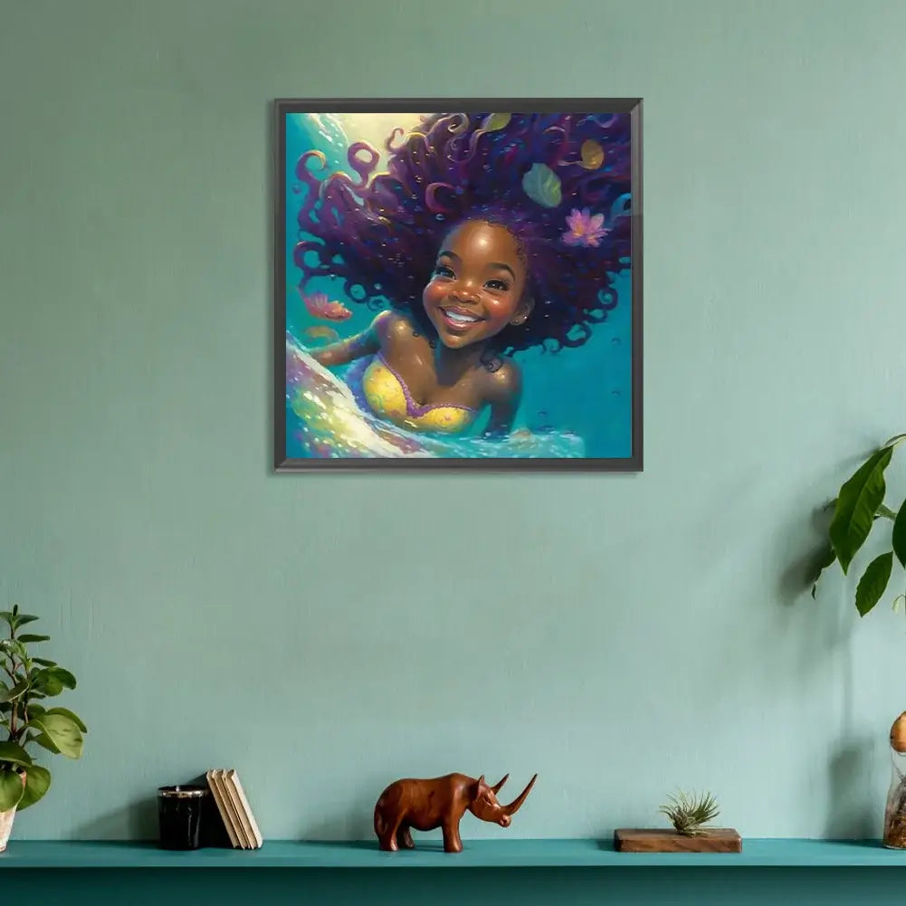 Happy Mermaid 5D DIY Diamond Painting Kit