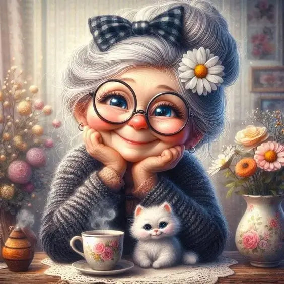 happy grandmas diamond painting KIT
