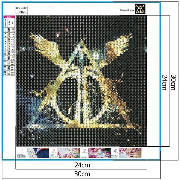harry potter 5d diamond art picture canvas size