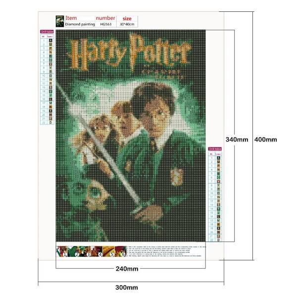 harry potter diamond painting size