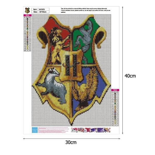 harry potter logo diamond painting canvas size
