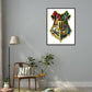 harry potter logo diamonds painting on the wall