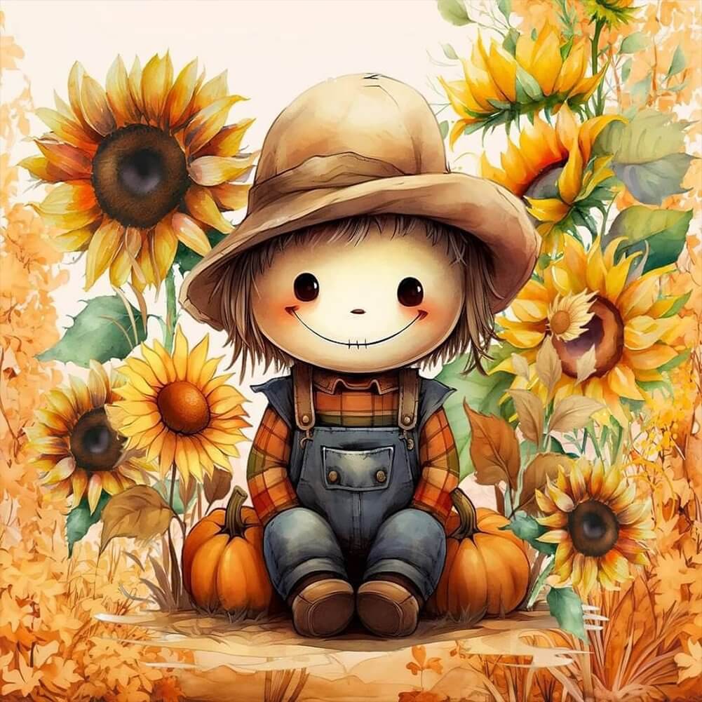5D DIY Diamond Painting Kit - Full Round / Square - Harvest Doll