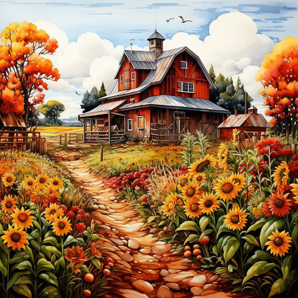 5D DIY Diamond Painting - Full Round / Square - Harvest Farm B