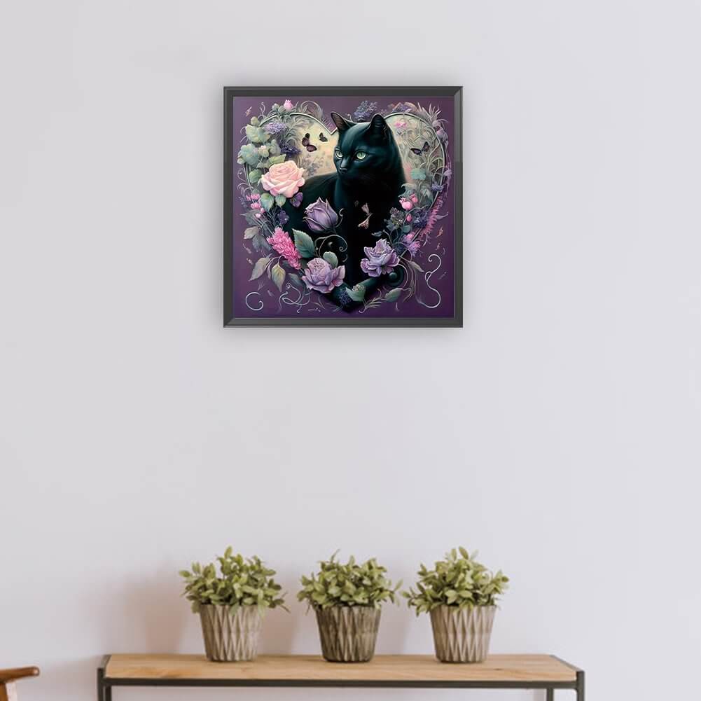 Heart Cat 5D DIY Diamond Painting