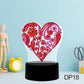 DIY Heart Diamond Painting Led Table Lamp Ornament Kit