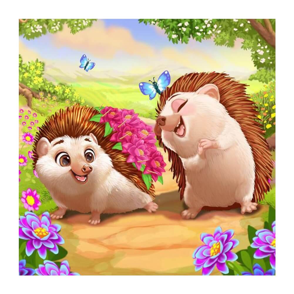 5D DIY Diamond Painting - Full Round / Square - Hedgehogs
