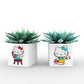 hello kitty diamond painting decals adhesive flowerpot sticker