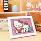 hello kitty Crystal Rhinestone diamond painting kit for kids with white frame Tk15