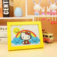 hello kitty Crystal Rhinestone diamond painting kit for kids with yellow frame Tk16