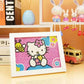 hello kitty Crystal Rhinestone diamond painting kit for kids with white frame Tk17